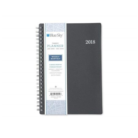 BLUE SKY HERBAL INC Blue Sky 100010 5 x 8 in. Passages Weekly & Monthly Wirebound Planner; Charcoal 100010